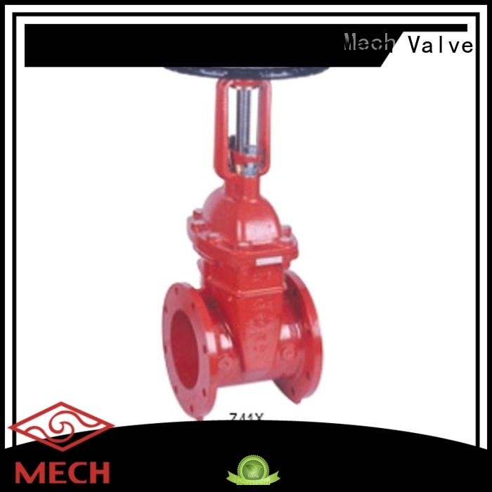 resilient wedge gate valve flow control for drainage