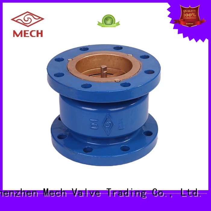 wafer dual check valve spring for drainage