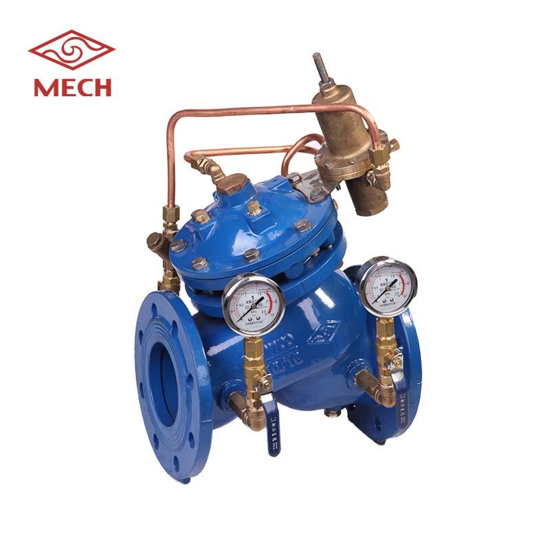 differential hydraulic pressure reducing valve sustaining pump piping system-2