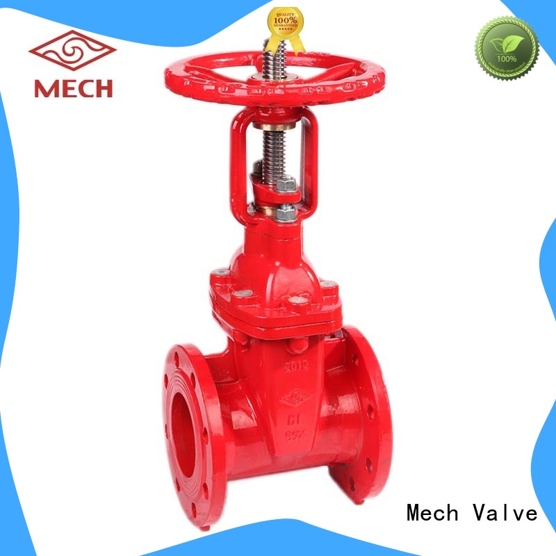 Mech Valve durable ductile iron gate valve iron ﬁre protection