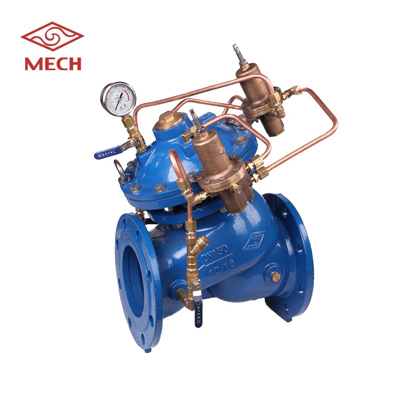 Mech Valve differential pressure release valve surge piping system