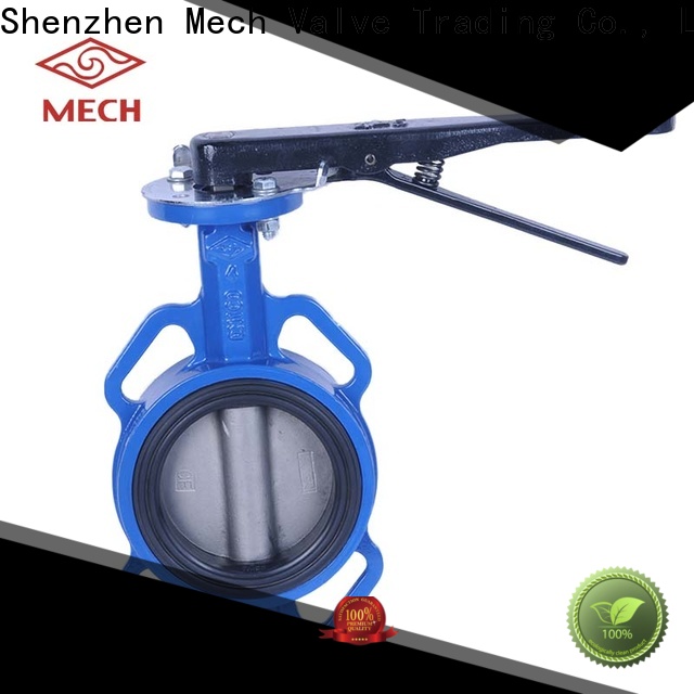 Mech Top double eccentric butterfly valve company for potable control