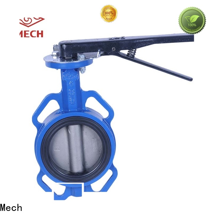 Mech Custom butterfly valve double flange Suppliers ﬁre protection