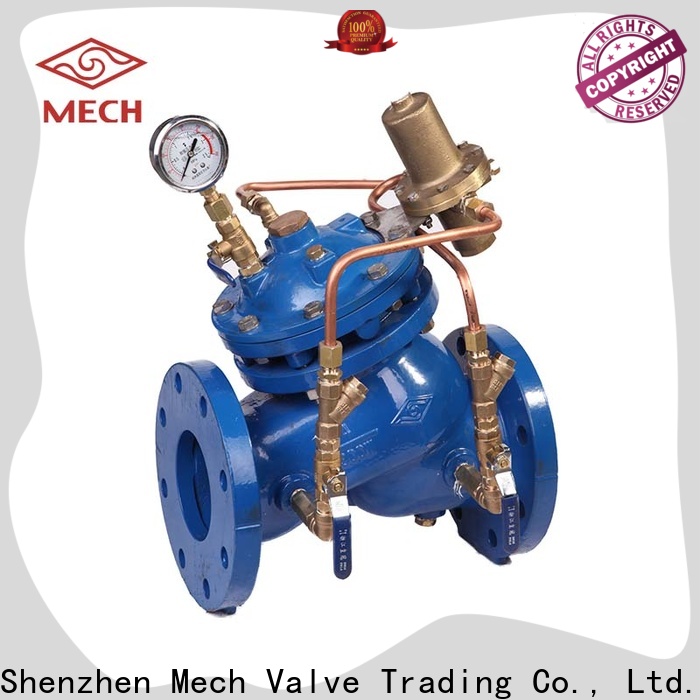 Mech High-quality water pressure regulator valve with gauge company pipe industry