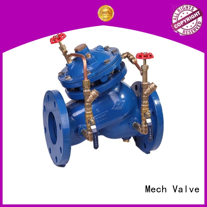 Mech Valve differential hydraulic relief valve control piping system