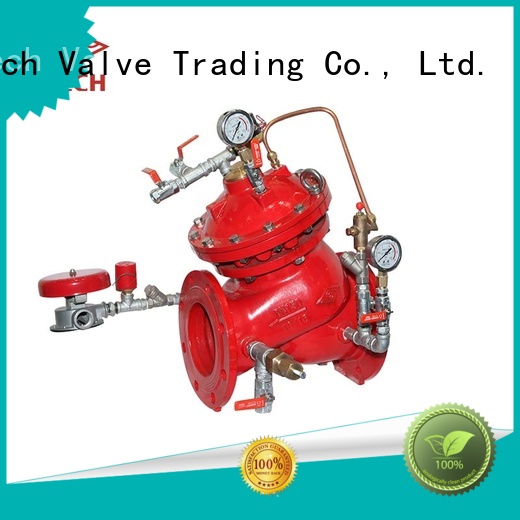 Mech Valve differential remote float control valve surge piping system