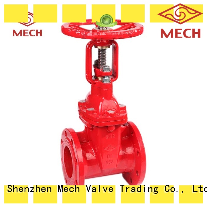 Mech Valve cast iron gate valve flow control for sewage