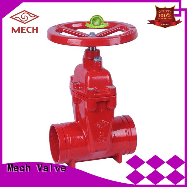 grooved resilient valve stem for potable Mech Valve