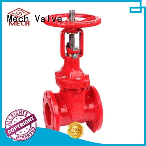 Mech Valve ductile resilient seal gate valve iron for sewage