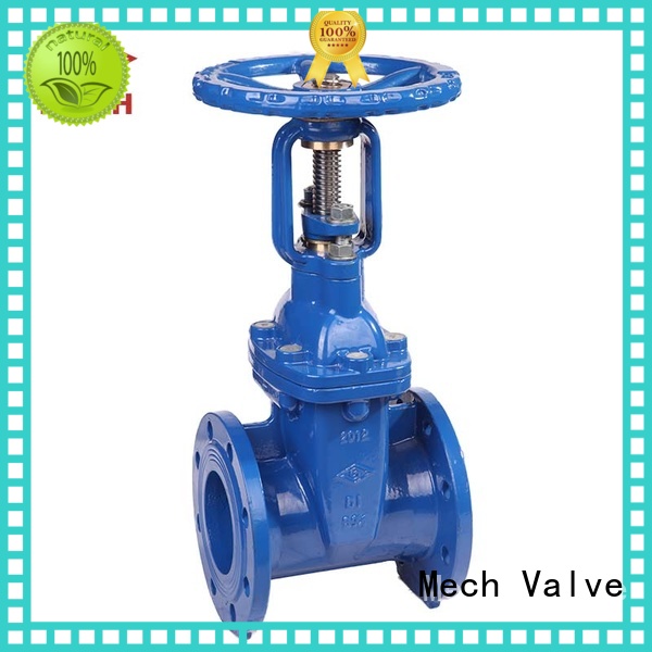 Mech Valve seated double flanged gate valve stem water transportation