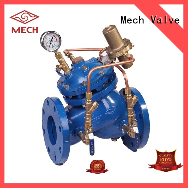 Mech Valve remote pressure control valve deluge alarm piping system