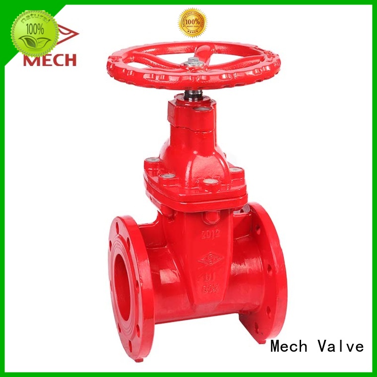 Mech Valve rising ductile iron gate valve wedge water transportation