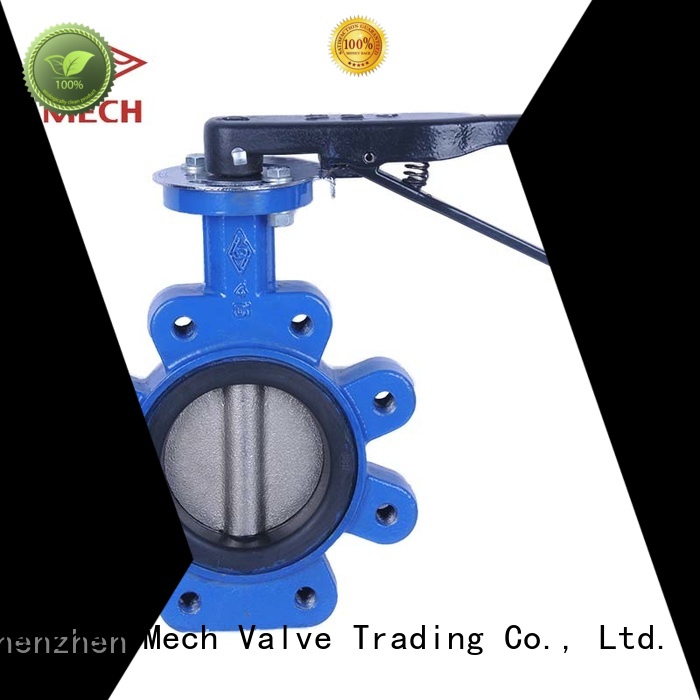 Mech Valve bulk butterfly valve double flange Supply ﬁre protection