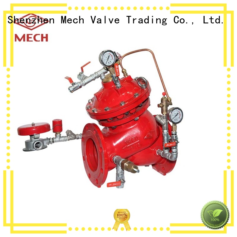 adjustable pressure reducing valve remote high pressure piping system