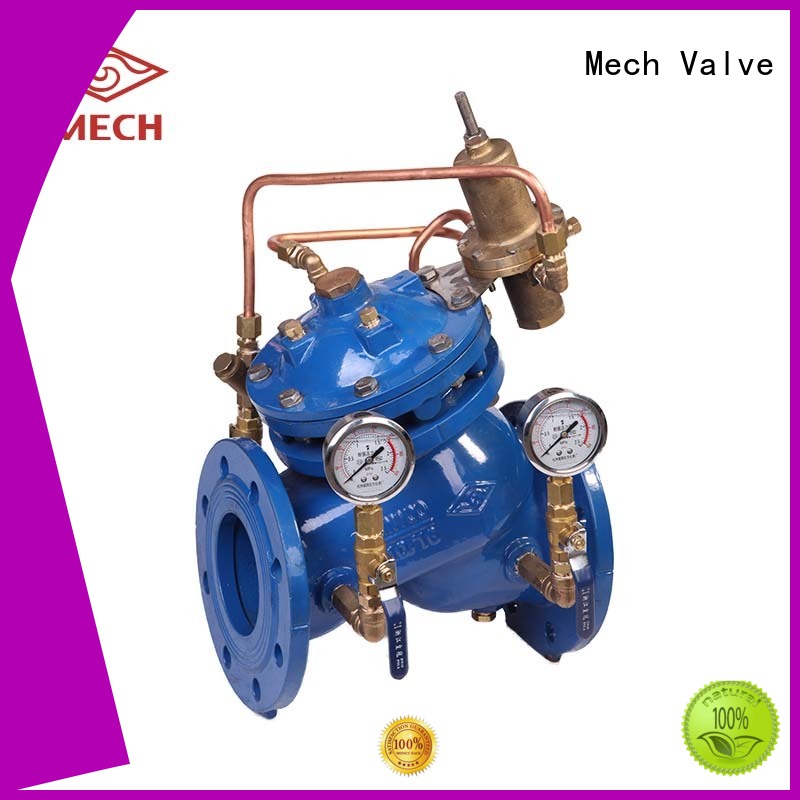 remote pressure adjustment valve pump piping system Mech Valve