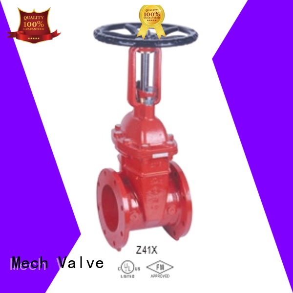 Mech Valve hot-sale cast iron gate valve flow control ﬁre protection