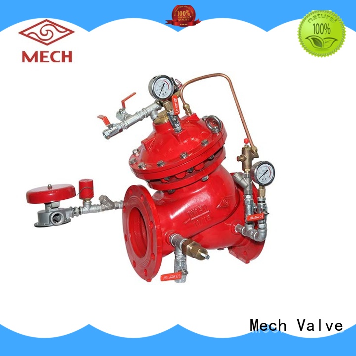 pressure sustaining valve regulator piping system Mech Valve