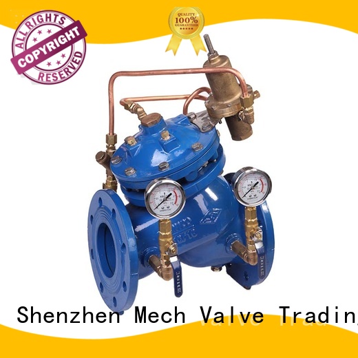 Mech Valve differential pressure reducing valve surge piping system