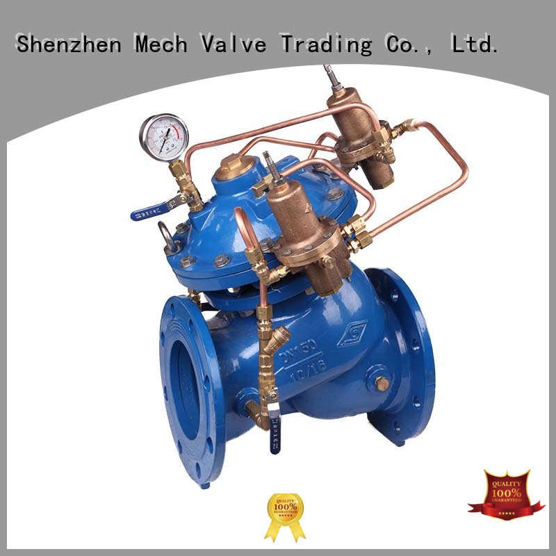 shut remote float control valve slow piping system Mech Valve