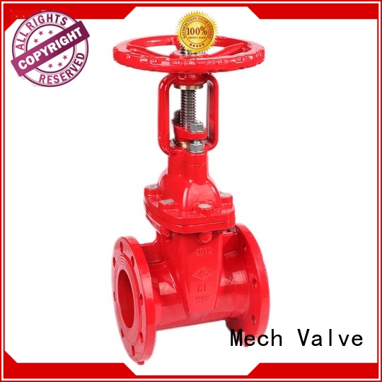 ductile resilient gate valve stem ﬁre protection Mech Valve